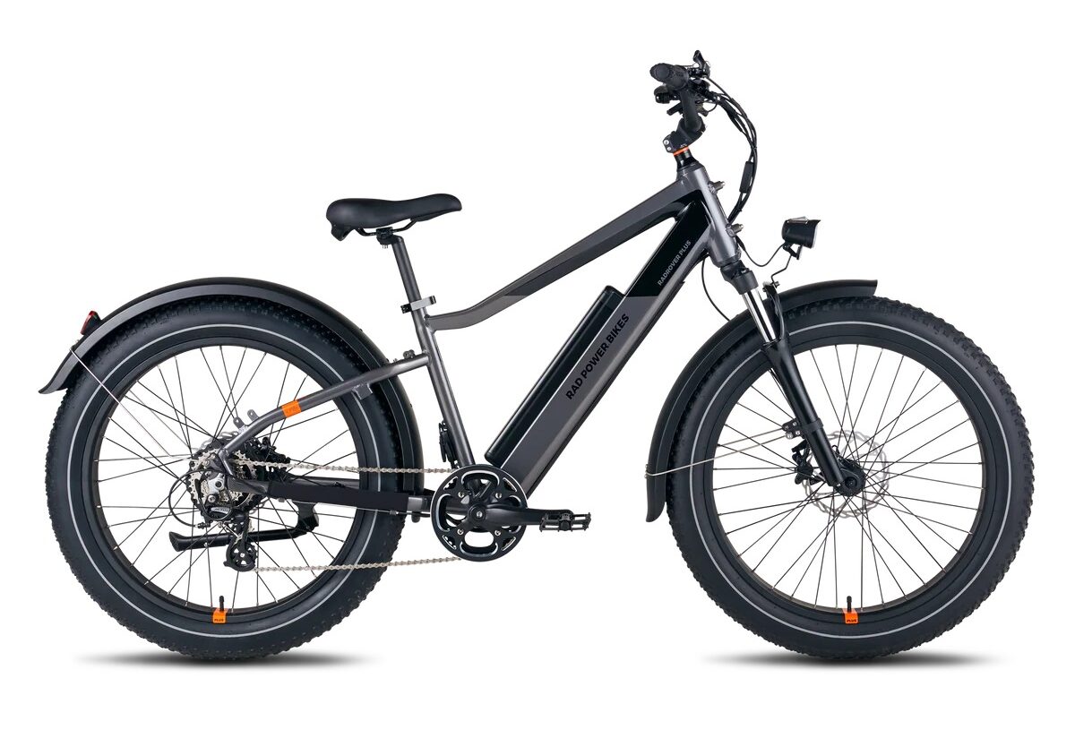 Electric Bike Rental for the Trail of the Coeur D Alenes. Fat Tire Rad Rover 6 Plus.