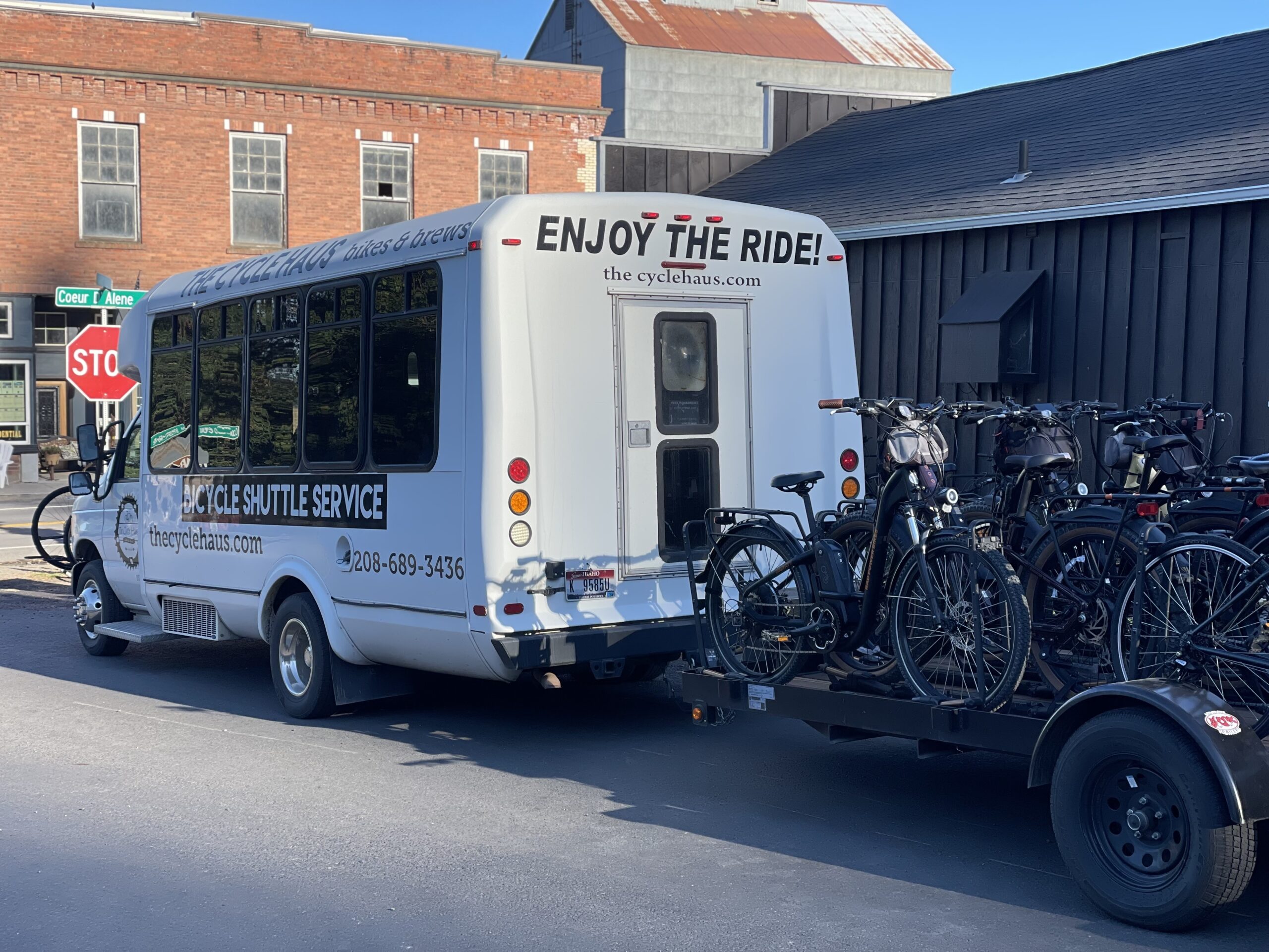 Cycle Haus Shuttle Service for The Trail of the Coeur D Alenes.