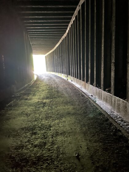 A View of the Taft Tunnel at the Route of the Hiawatha.