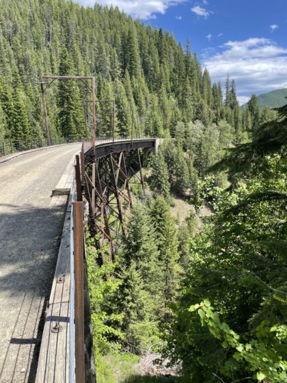 Route of the Hiawatha Bike Trail - Train Trestle